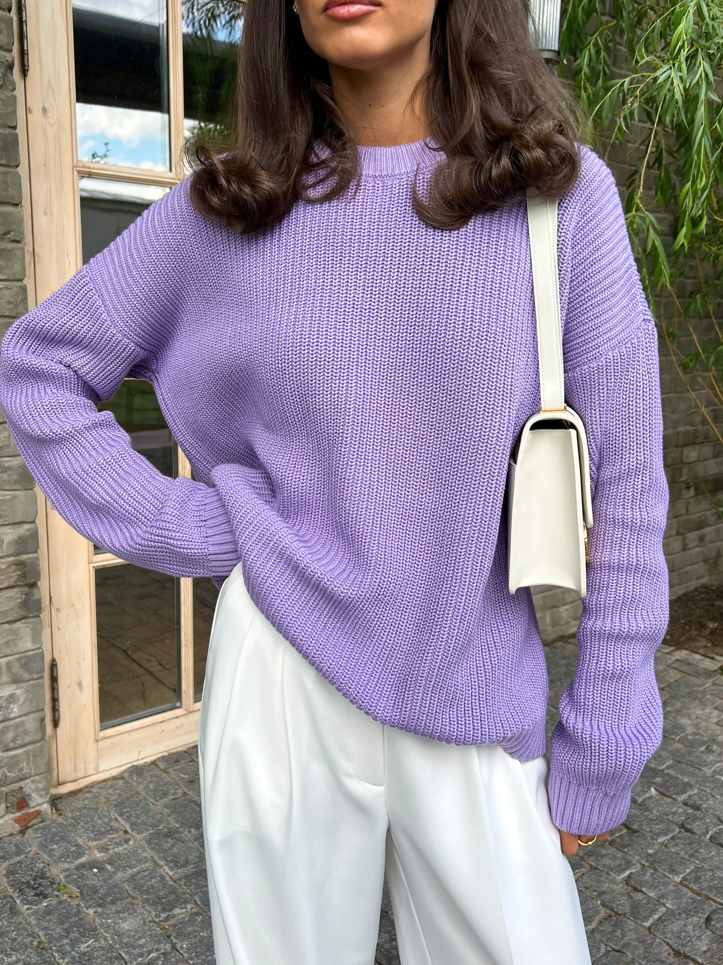 

2022 New Solid Color Knitted Pullovers Women Winter O-neck Long Sleeve Casual Loose Fit Sweaters Elegant Ladies Y2K Clothes Tops