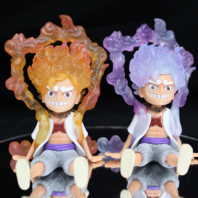 

10cm One Piece Luffy Gear 5 Anime Figures Sun God Nika Luffy Figure Statue Figurine PVC Model Doll Collectible Decora Toys Gift