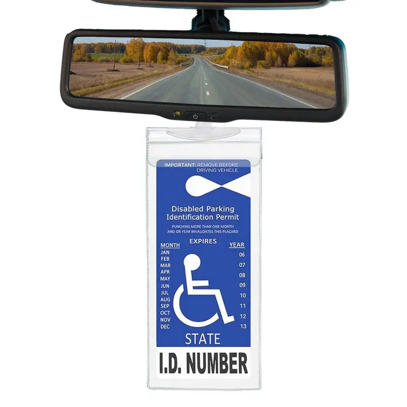 

Placard Holder For Disability Parking Transparent Disability Placard Holder Handicapped Placard Holder With Hook Garage Parking