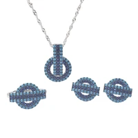 sterling silver ring women cross border jewelry creative design turkey handmade fashion set tj1164