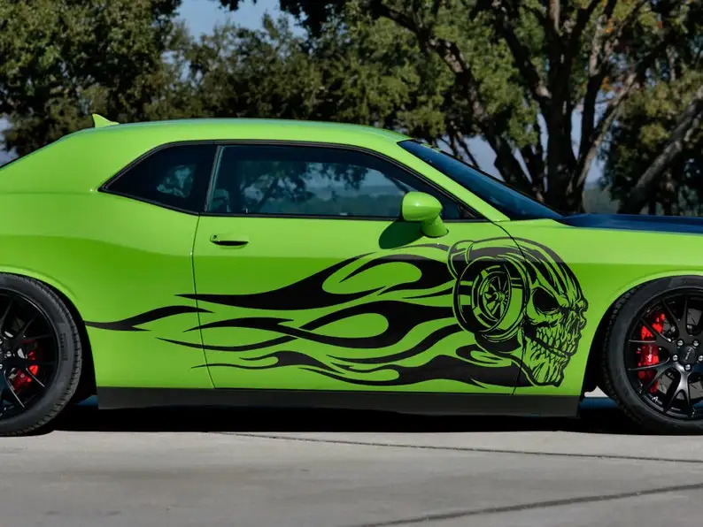 2 Turbo наклейка с изображением огня | Высококачественный винил Отлично подходит