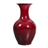 ceramic vase lang red open piece kiln baked hy floor large chinese household decoration ornaments