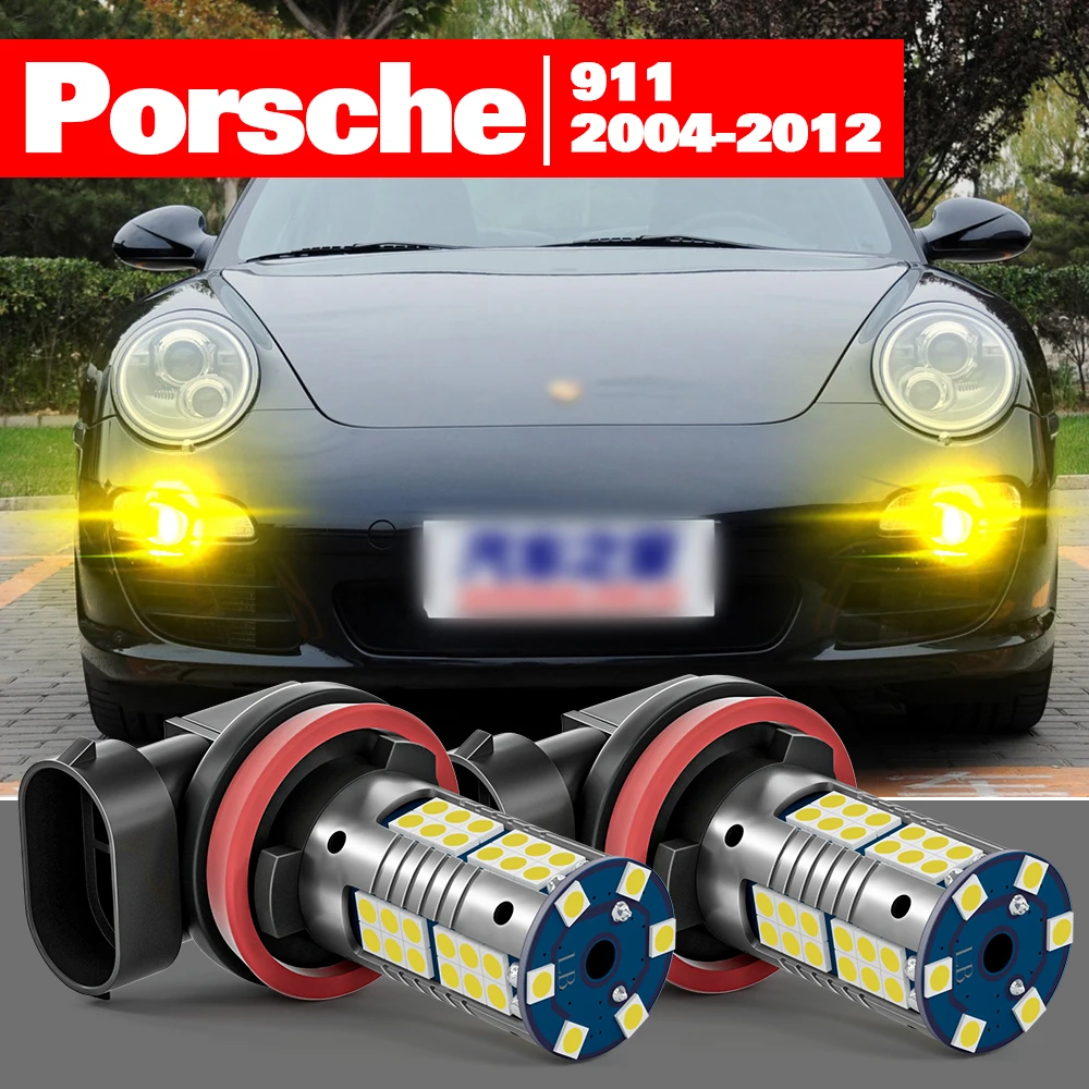 

For Porsche 911 997 2004-2012 Accessories 2pcs LED Fog Light 2005 2006 2007 2008 2009 2010 2011