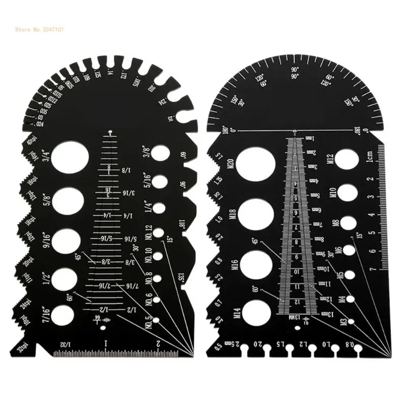 Болт гайка резьба метрическая и британская тестер резьбы измерительные приборы