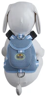 mesh pet harness with pouch