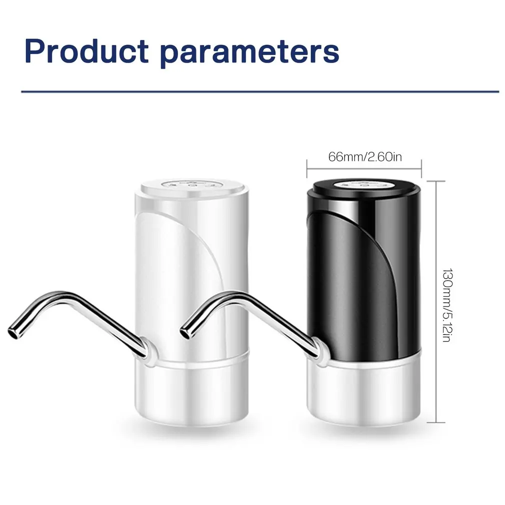 

Диспенсер для воды S20, электрический насос для воды, портативный насос для воды на 4,5-19 литров с USB-зарядкой