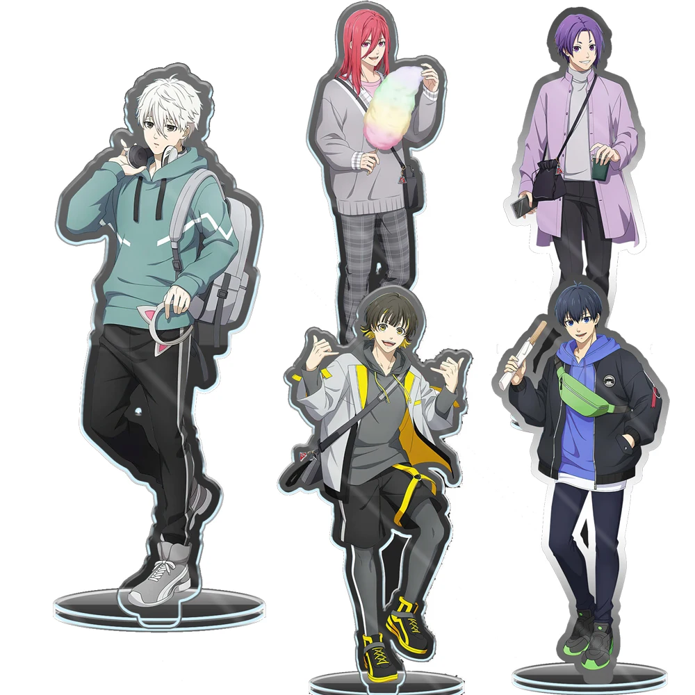 

Factory Sales Figure Blue Lock Acrylic Stands Cosplay Isagi Chigiri Bachira Nagi Karasu Cartoon Model Plate Fans Desk