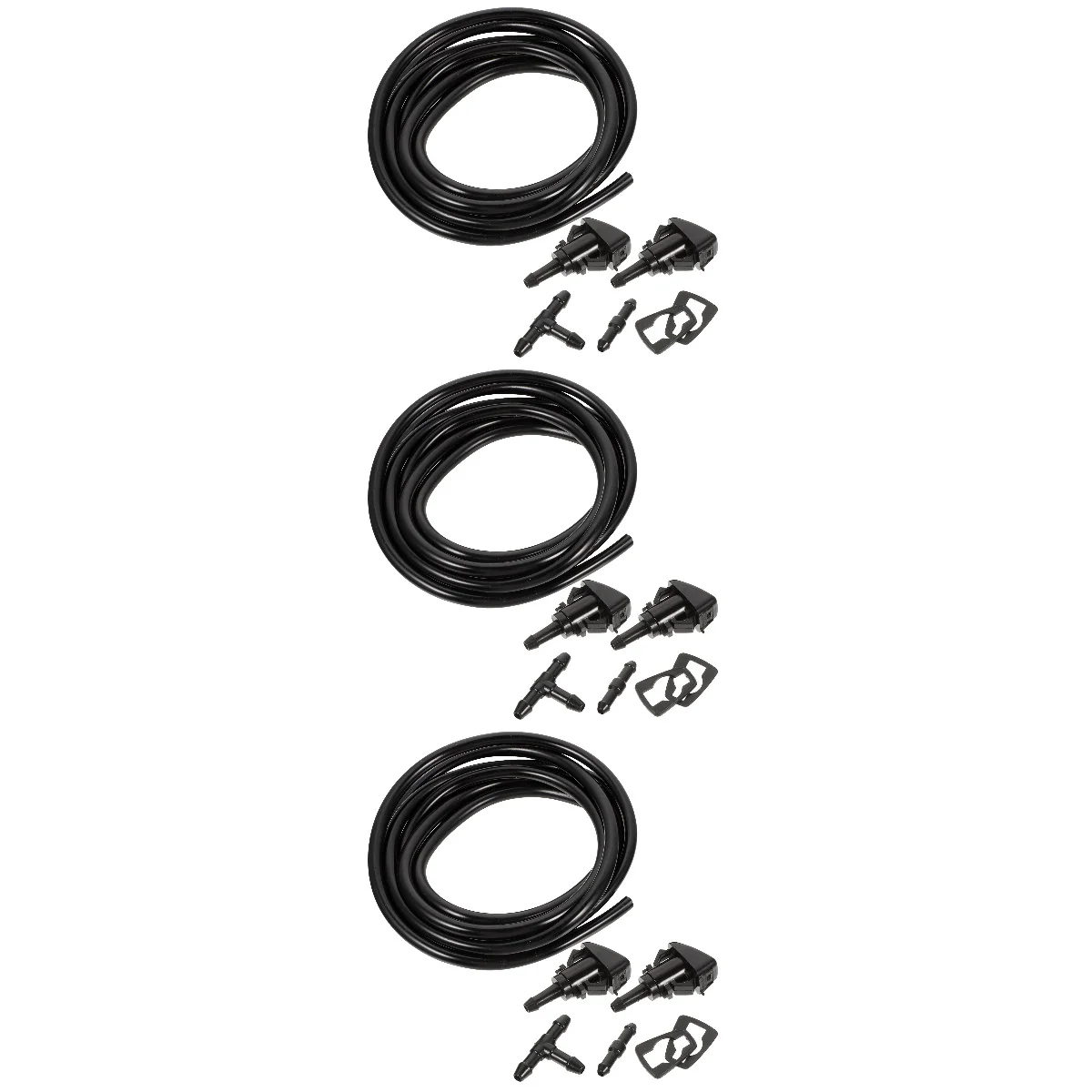 

Glass Cleaning Spray Windscreen Washer Hose Connectors Water Tube Windshield Wiper Automotive Replacement Nozzle Kit Repair