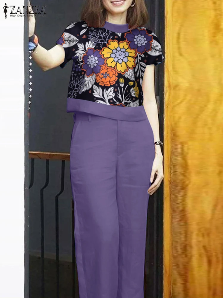 Женский праздничный костюм ZANZEA из 2 предметов повседневные Элегантные