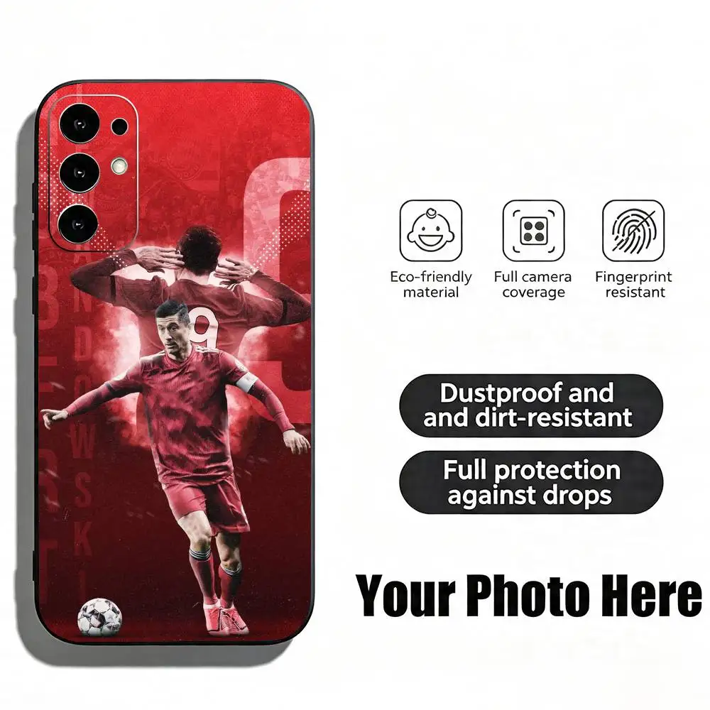 Фото Чехол для телефона Football R-Robert L-Lewandowski для Samsung S25, S24, S21, S22, S23, S30, Ultra, S20, Plus, Fe, Lite, Note, 10, черный №4