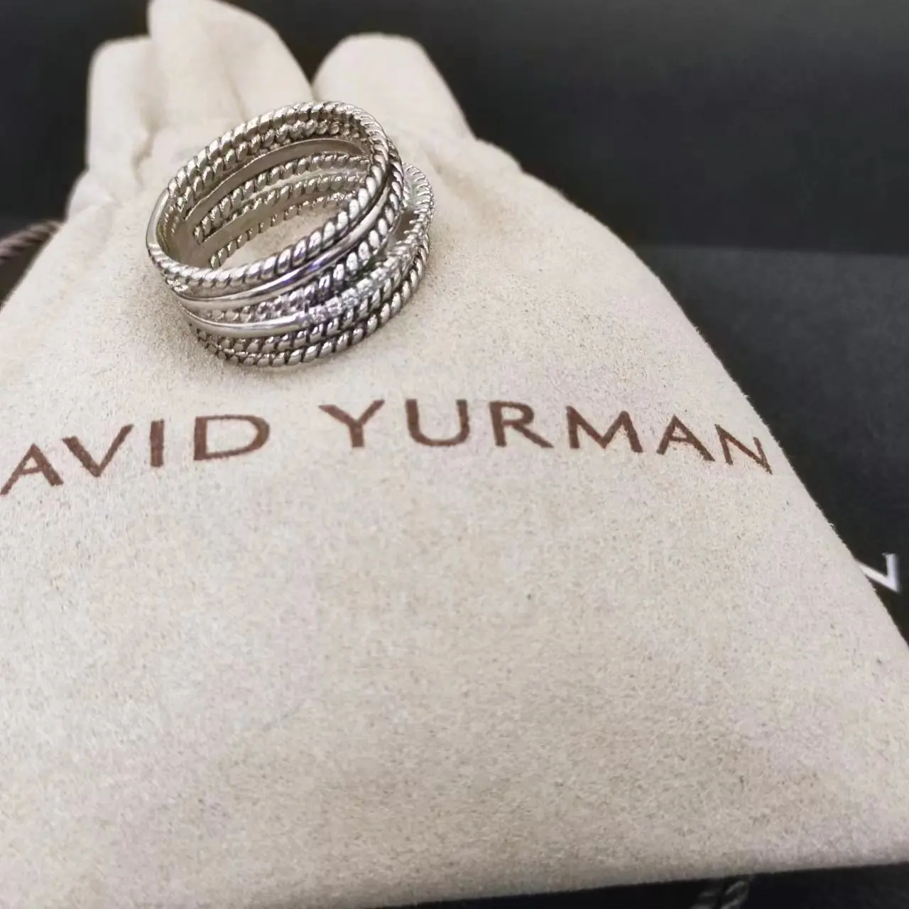 DY David Yurman Cable Collectibles® Stack Ring in Sterling Silver