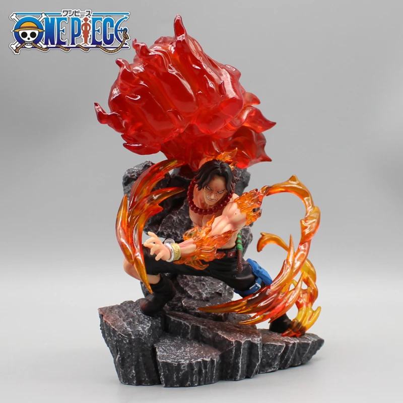 

19cm One Piece Gk Portgas D Ace Figure Top Battle Ver Action Figurine Japanese Anime Model Collection Pvc Statue Doll Xmas Gift