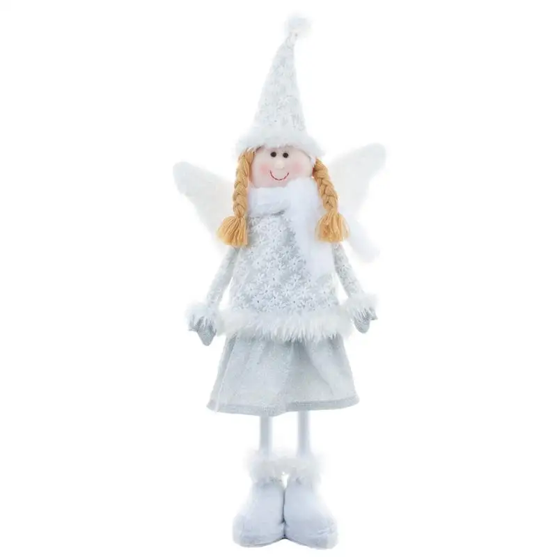 

Кукла-ангел, орнамент, телескопическая кукла-ангел с длинными ногами, уникальная Выдвижная игрушка-Ангел для Рождественского украшения дом...