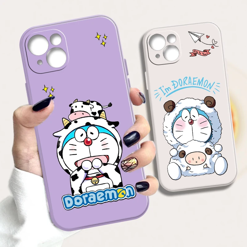 

Cartoon Doraemon Cute Sheep Phone Case For iPhone Xs Max Case SE 2020 7 7P 6 6s 11 12 13 Max Pro Mini 8 Plus X Xr Xs Oo06 Slot
