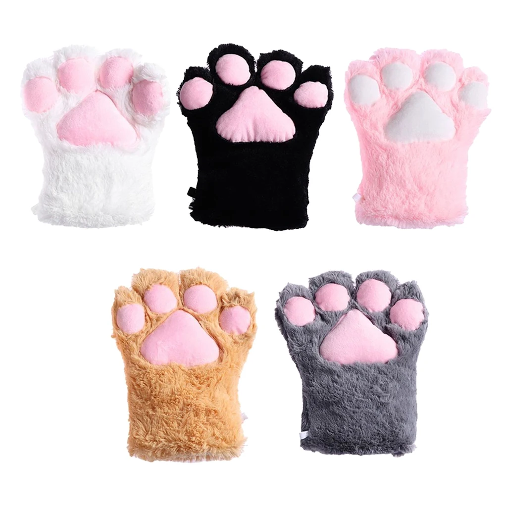 

1 Piece Girl Cosplay Claw Glove Coral Velvet Portable Winter Mitt Party Costume Decoration Festival Holiday Clothing