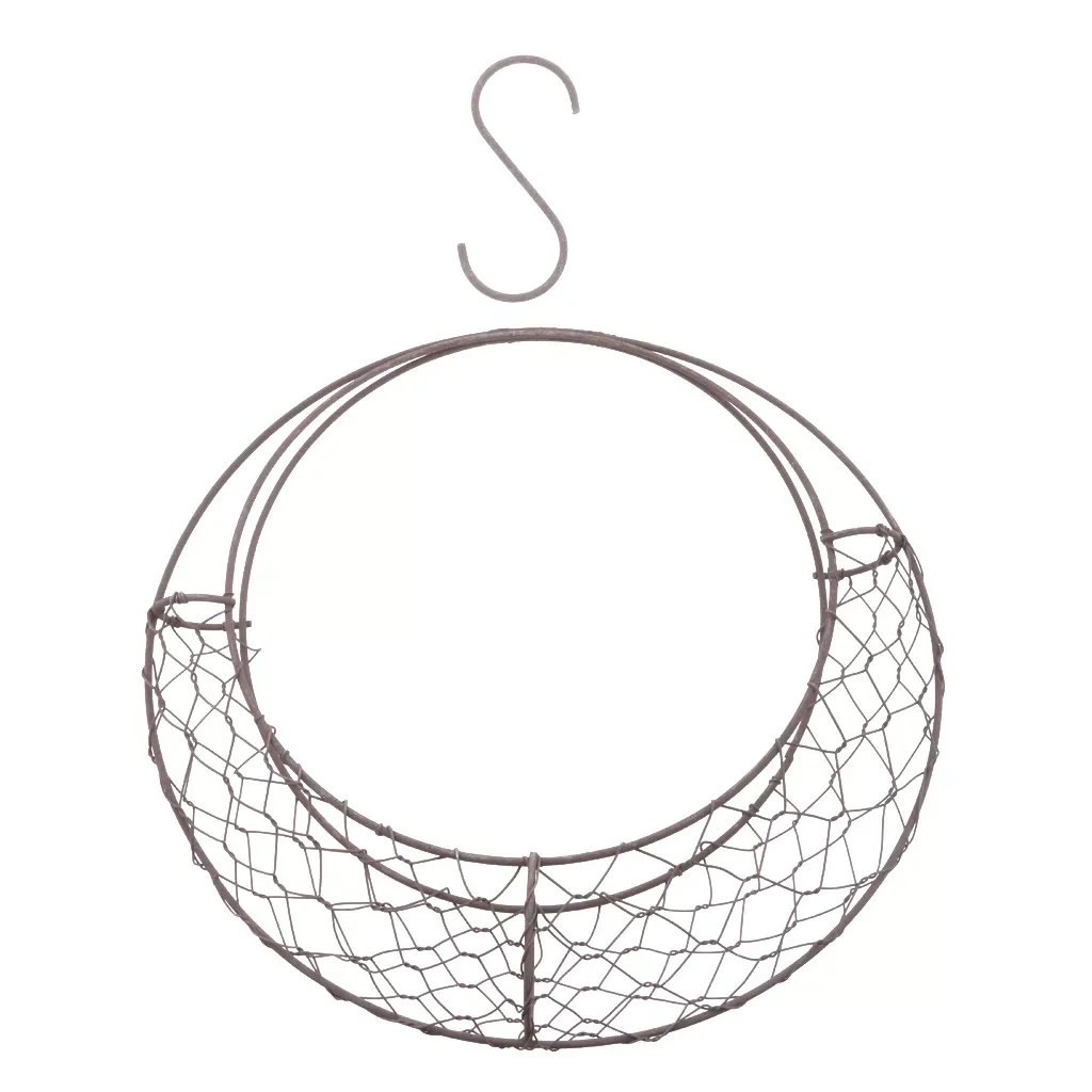 

NEW2022 MagiDeal 28cm Retro Iron Moon Shape Succulent Pot Metal Hanging Planter Plant Holder Flower Pots for Indoors Gardens Pat