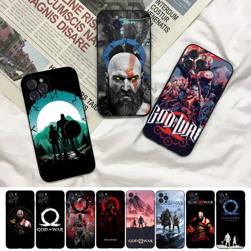 

God Of War Ragnarok Phone Case For iPhone 8 7 6 6S Plus X SE 2020 XR XS 14 11 12 13 Mini Pro Max Mobile Case