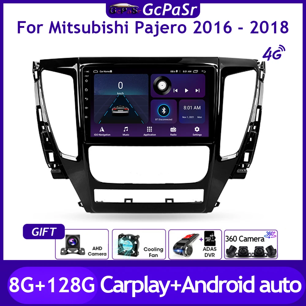 

Auto Car Radio Video Autoradio Multimedia Player For Mitsubishi Pajero Sport 3 2016 - 2018 Android 11 Navigation GPS Carplay IPS