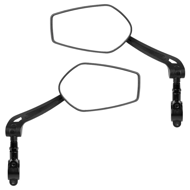 

Bike Rear View Mirror Handlebar Reflector Adjustable Angles Mirror Electric Scooter Clear Back Sight Reflector