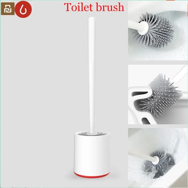 

Xiaomi TPR Vertical Storage Toilet Brushes and Holder Cleaner Set Silica Bathroom Cleaning Tool for Xiaomi Youpin Home