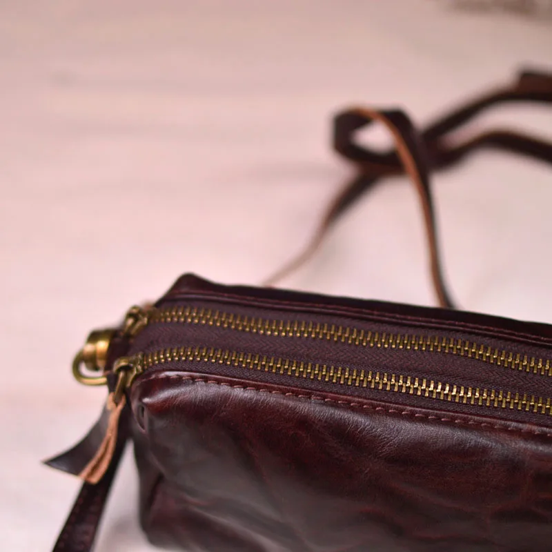 AETOO Простая сумка через плечо в стиле унисекс мягкая кожаная большой вместимости