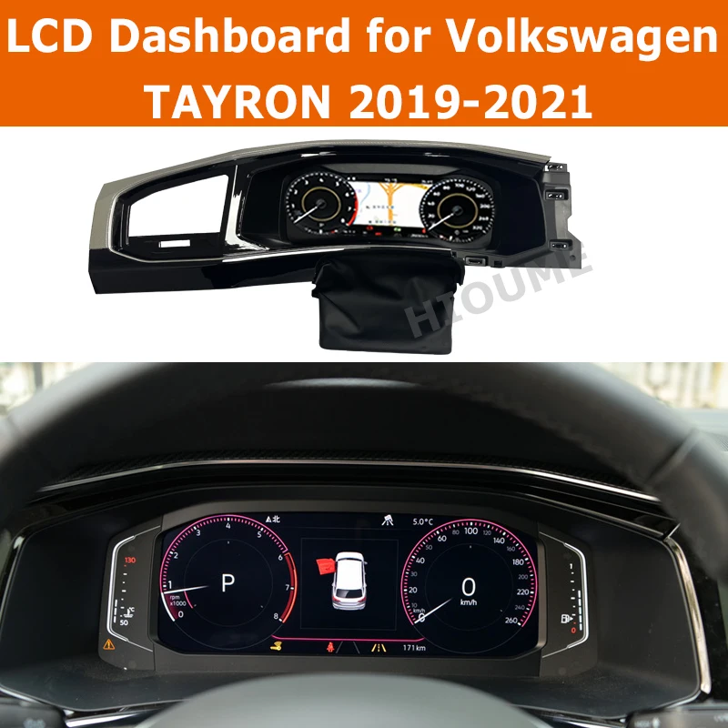 

Digital Dashboard Panel Virtual Instrument Cluster CockPit LCD Speedometer for VW TAYRON 2019-2021