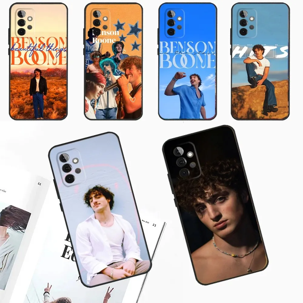 B-Benson Singer B-Boone Phone Case For Samsung Galaxy A13 A21s A22 A31 A32 A52 A53 A71 A80 A91 Soft Black Cover