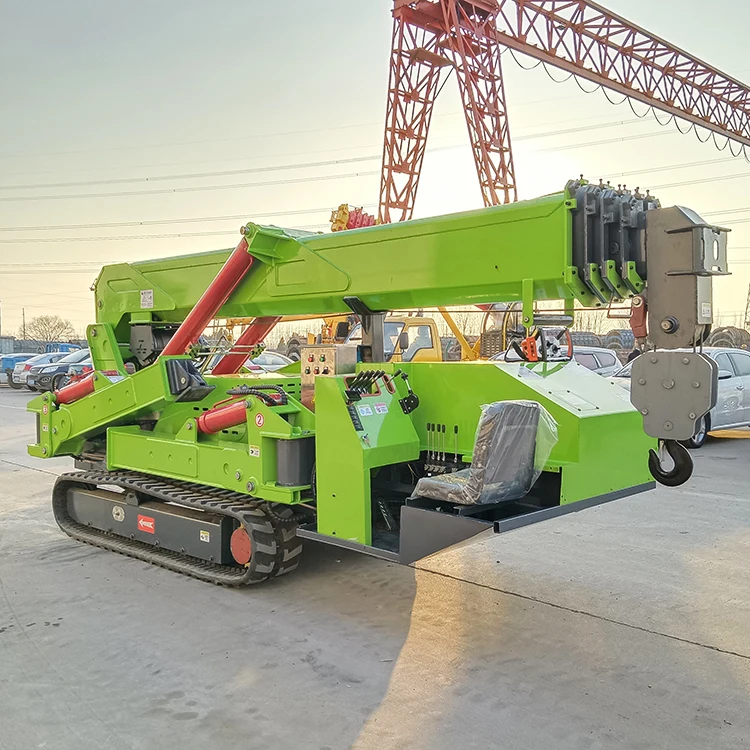 Фото 5T Mini Spider Crane Электрический пульт дистанционного управления Мужская корзина Jib Быстрая доставка Строительная площадка №2