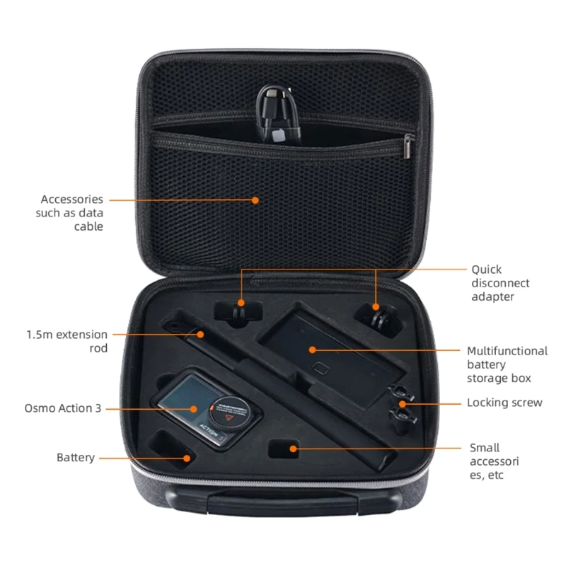 Suitcase For Osmo  Action 3 Camera Accessaries Storage Bag B