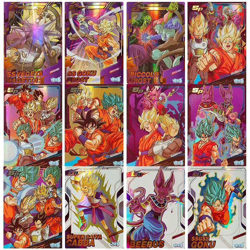 

Anime Dragon Ball EX SP UR Flash Card Son Goku Son Gohan Gogeta Piccolo Collection Toy Solitaire Christmas Birthday Present