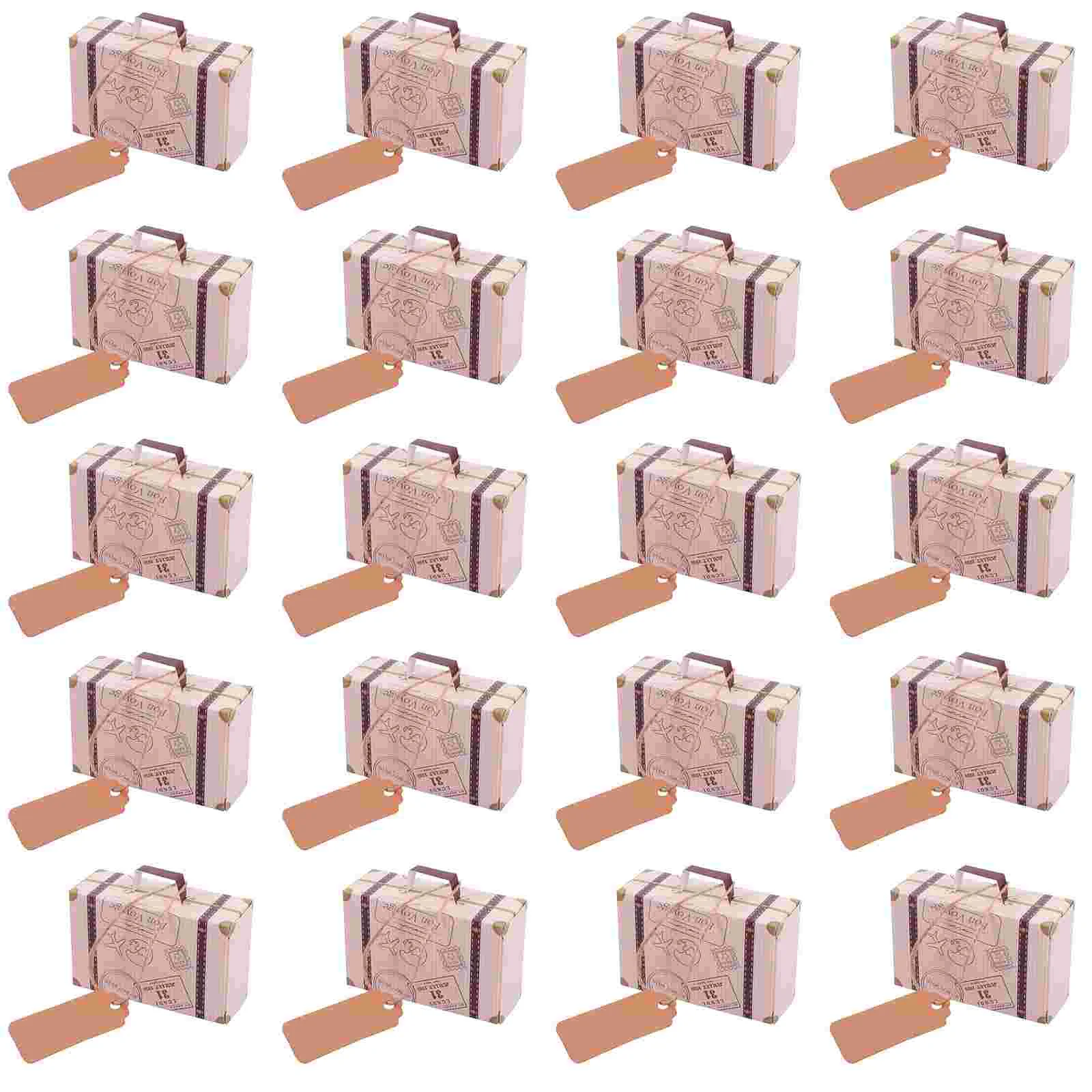 

Box Candy Boxes Christmas Gift Favor Chocolate Cube Mini Cookie Party Storage Paper Treat Suitcase Travel Dessert Bakery Jewelry
