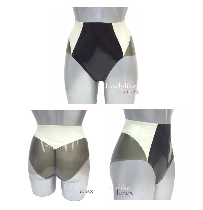 

sexy latex lingerie rubber pantiesLatex Rubber High Waist cheeky briefslatex bodysuit