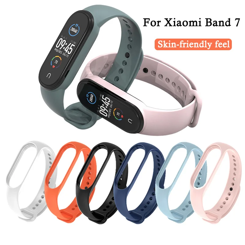 

Ремешок силиконовый для Xiaomi Mi Band 7, сменный спортивный браслет для наручных часов, аксессуары для умных часов