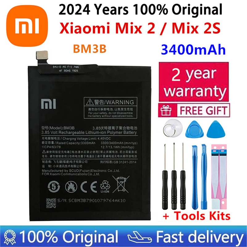 2024 года оригинальный аккумулятор Xiao mi BM3B BM3K BM4C BP43 для Xiaomi Mi Mix 2 Mix2/Mix 3 4 1 2S Mix3 Mix4 Mix2S