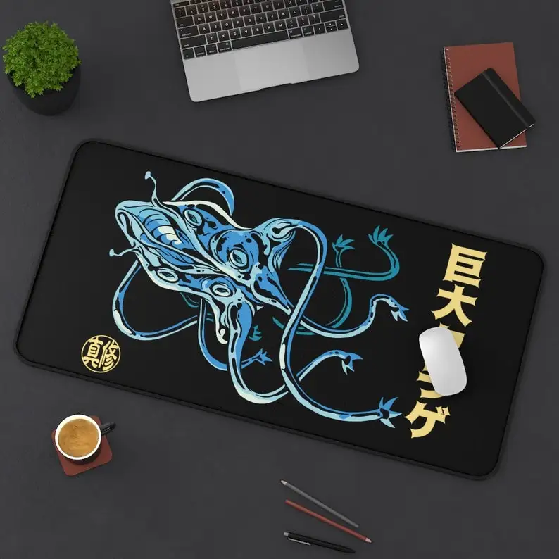 

Японский Настольный коврик с Медузой, коврик для игрового стола, XXL Настольный коврик, настольные аксессуары, настольный декор, большой ковр...