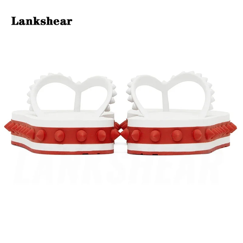 Summer Anti-Skid Female Flip Flops Rivet Decoration Beach Slippers Women Fashion Breathable Casual Ladies Outdoor Slippers