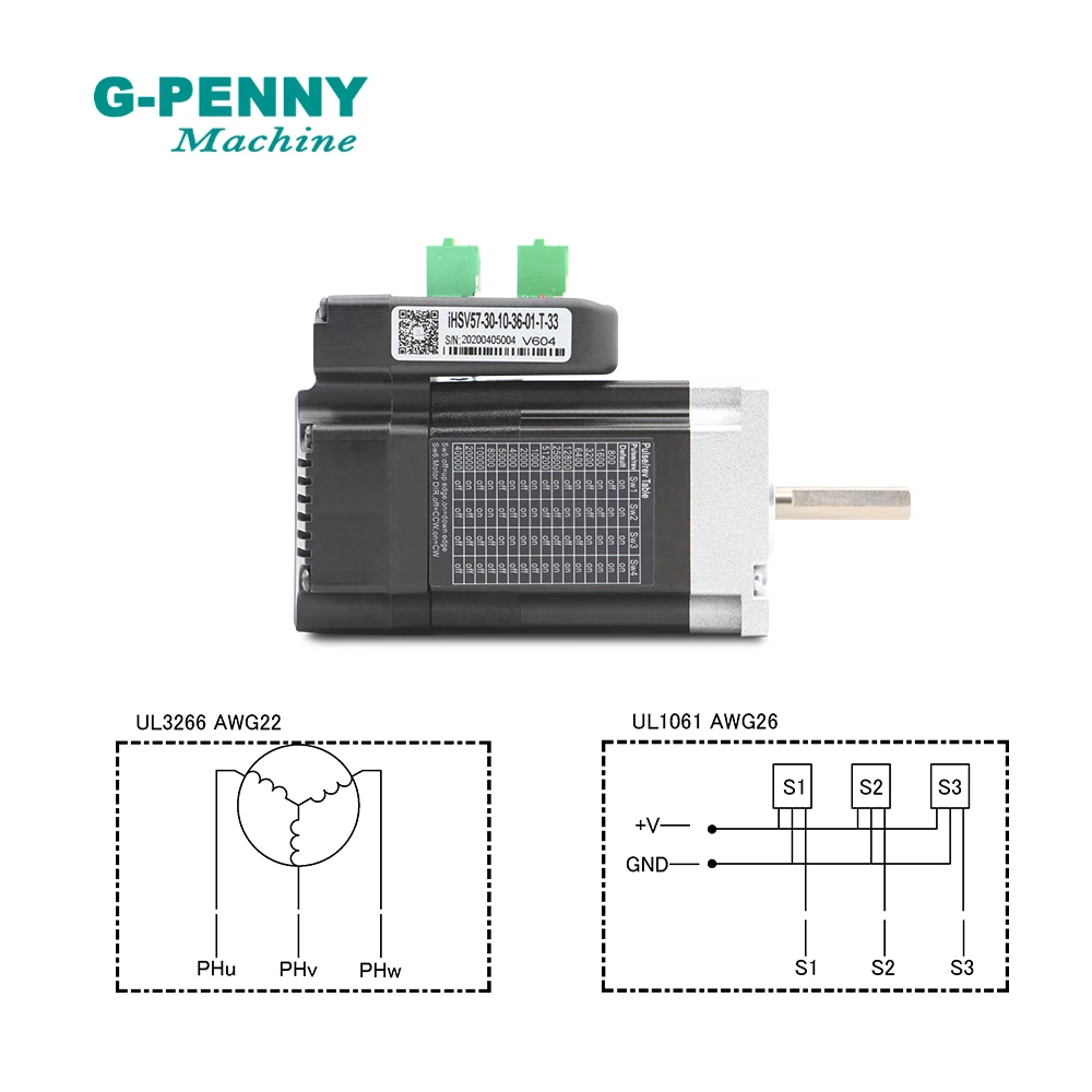 Бесплатная доставка! 100 Вт 36VDC встроенный серводвигатель с драйвером 41Oz-in 3000