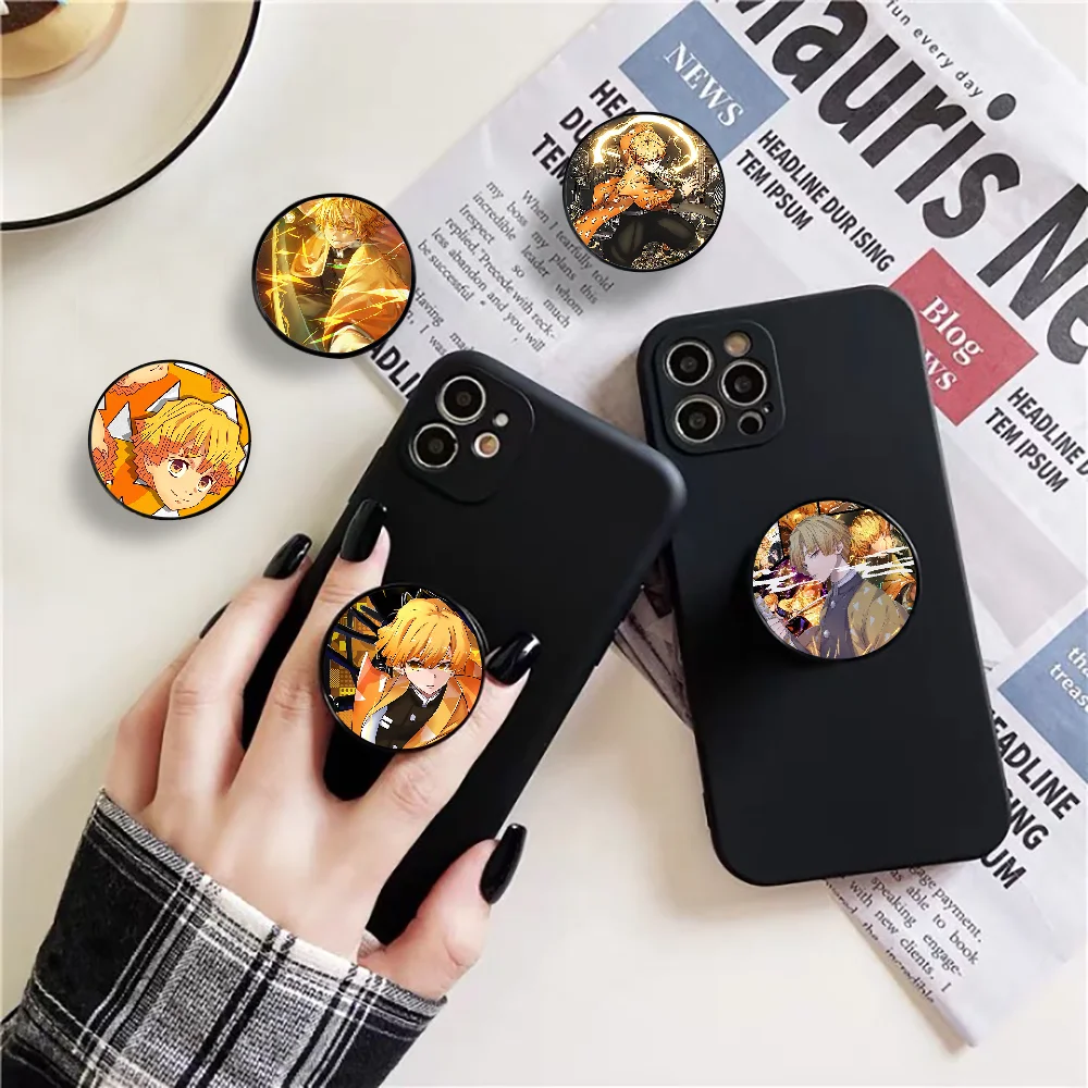 

Agatsuma Zenitsu рассекающий демонов складной держатель для телефона Подставка для мобильного телефона для iPhone Huawei xiaomi samsung держатель для телефона...