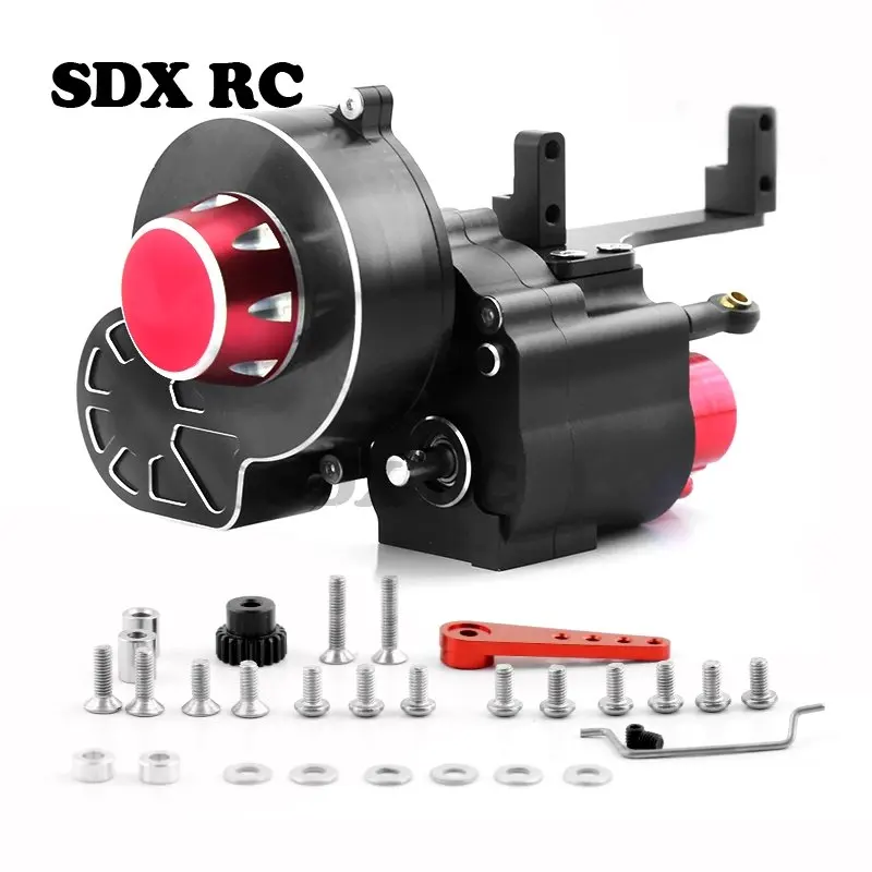 

Metal 2 Speed Shiftable Transmission Gearbox for Axial SCX10 & SCX10 II III 1/10 RC Crawler Car Upgrades Parts