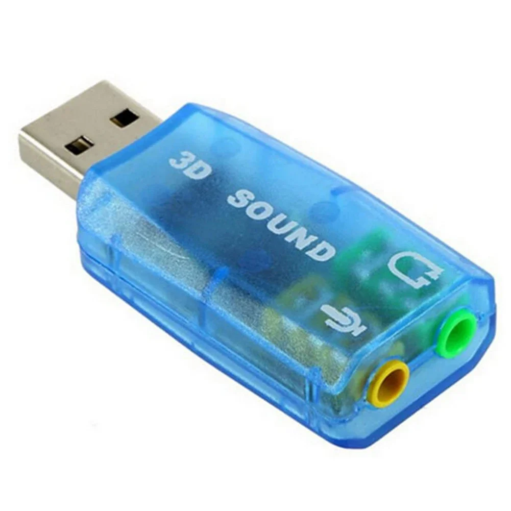 Внешняя звуковая карта USB 3 5-канальный интерфейс микрофон и стереонаушники 3D