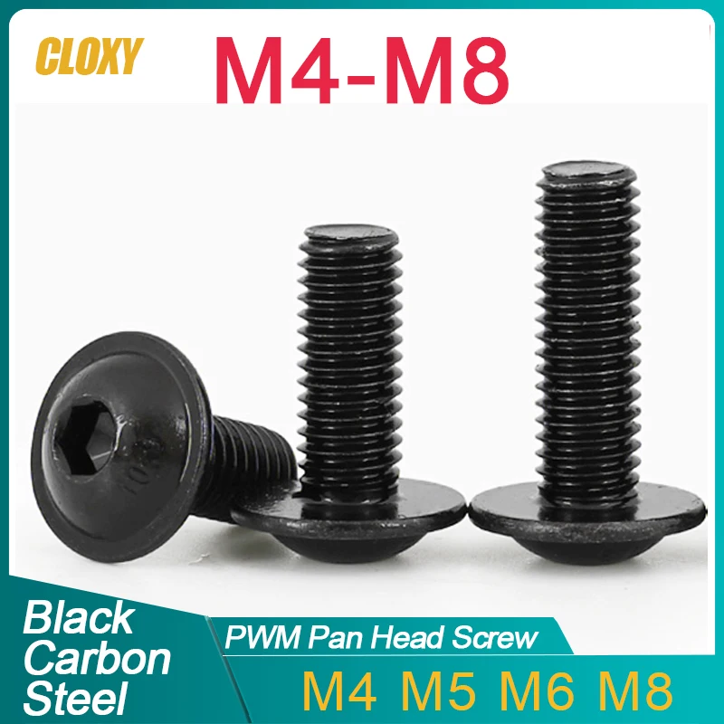 

CLOXY черные шестигранные болты M4 M5 M6 M8