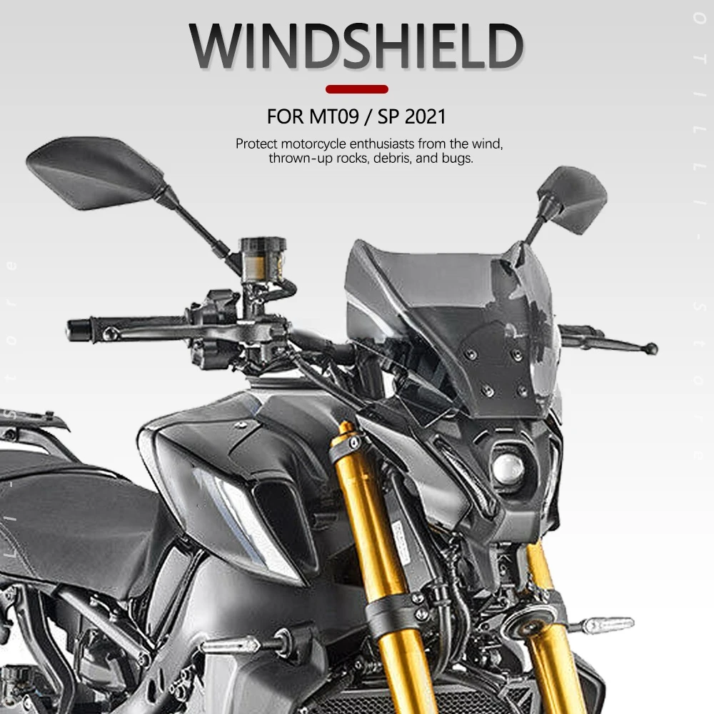 

New 2021 MT09 SP Motorcycle Accessories Windshield Windsn acrylic Wind Shield Deflectore Fit For YAMAHA MT-09 MT 09 mt09 /sp