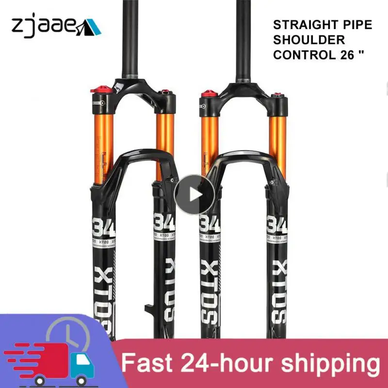 

Shock Absorption Mountain Bike Forks Aluminum Alloy Bicycle Fork Shock Absorbing Forks Bicycle Accessories 27.5 Inch Durable