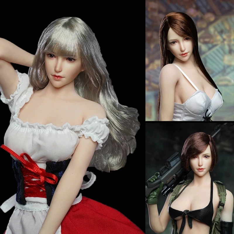 

Супер утка SDH017 1/6 Женская азиатская девочка голова Лали Лепка солдат голова резьба подходит для TBL 12 дюймов бледная фигурка тела