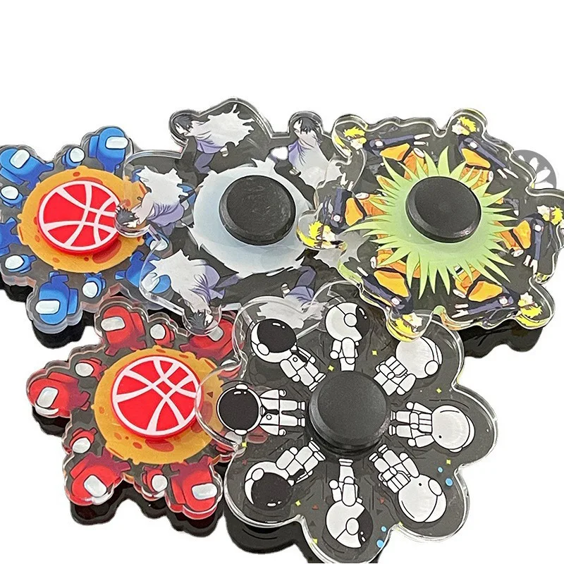 Anime Figure Naruto Running Uzumaki Sasuke Jiraiy Dragon Ball Z Guko Spinner Adult Children Relieve Stress Fidget Toys Kids Toy |