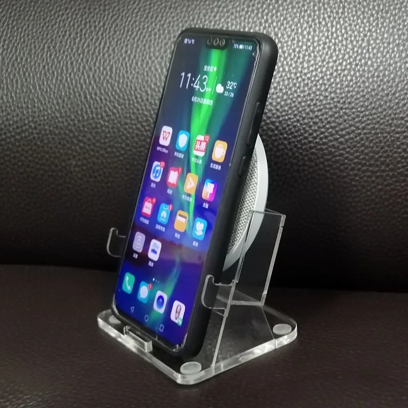 

Acrylicb Holder Mount Base Desktop Dock for Huawei CP61 or Honor AP61 27W Wireless Charger and Mobile Phones 95AF