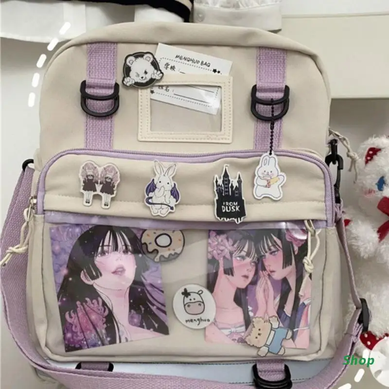 L5YC женский нейлоновый рюкзак, школьная сумка, Женская Повседневная маленькая сумка через плечо