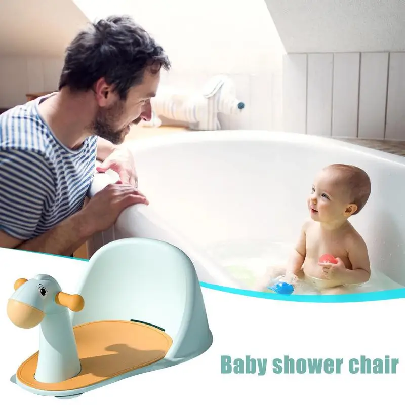 

Portable Baby Bath Seat Portable Safety Anti Slip Newborn Shower Chair With Suction Cups Baby Care Bathing Seat Washing Toys