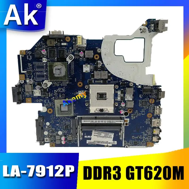 

For Acer aspire V3-571G V3-571G Laptop Motherboard NBY1711001 NB.Y1711.001 Q5WVH LA-7912P HM77 DDR3 GT620M 1GB