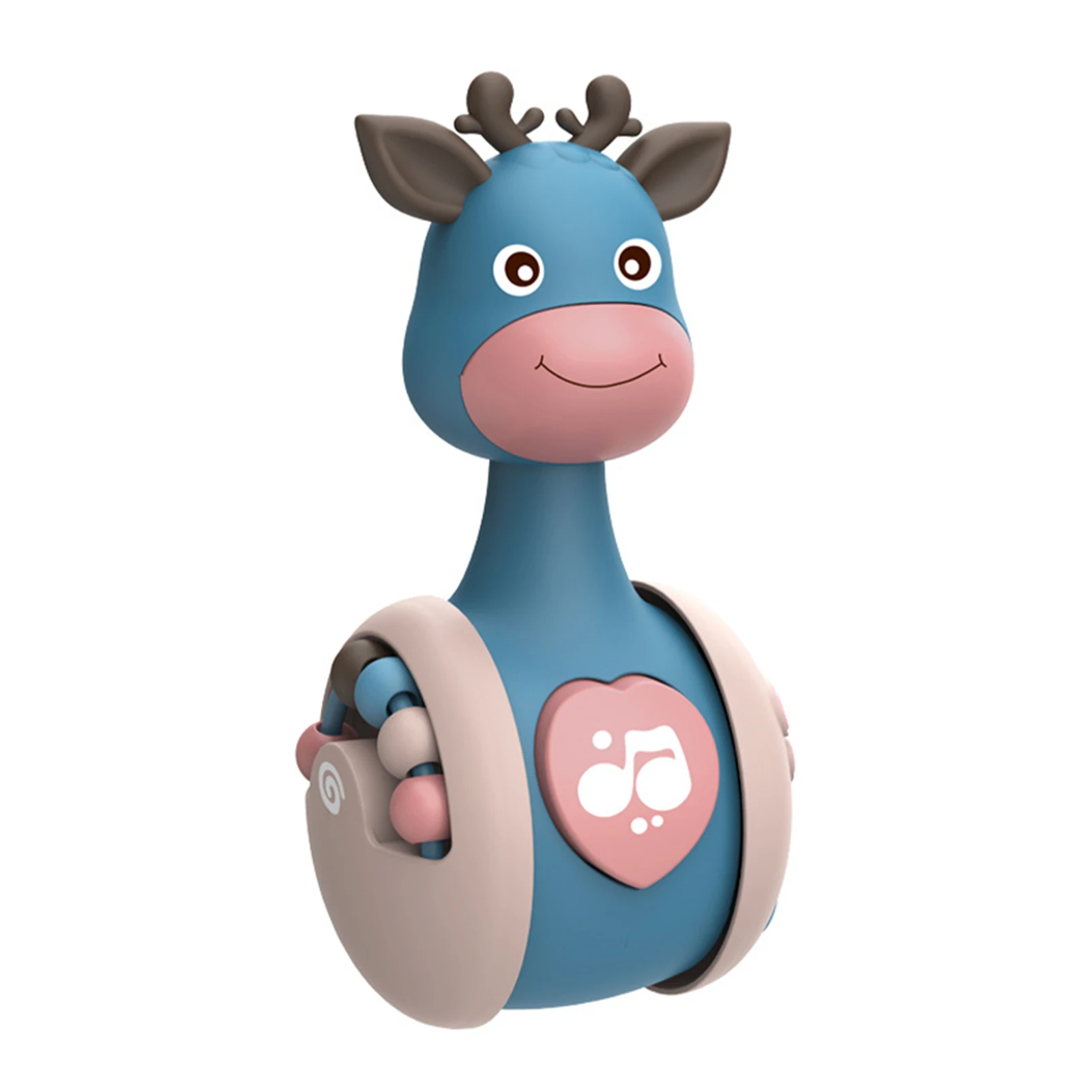 

Sliding Deer Rattle Creep Teether Early Education Press Gift Ornament Newborn Music Funny Hand Bell Cute Baby Tumbler Toy